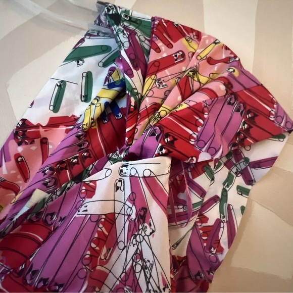 Zac Posen Safety-Pin Print Floor Length Gown NWT - Picture 5 of 13